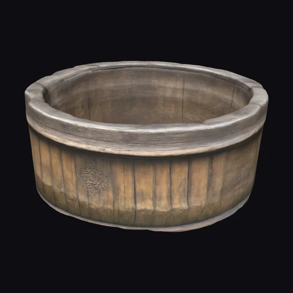 Rustic Wooden Water Trough