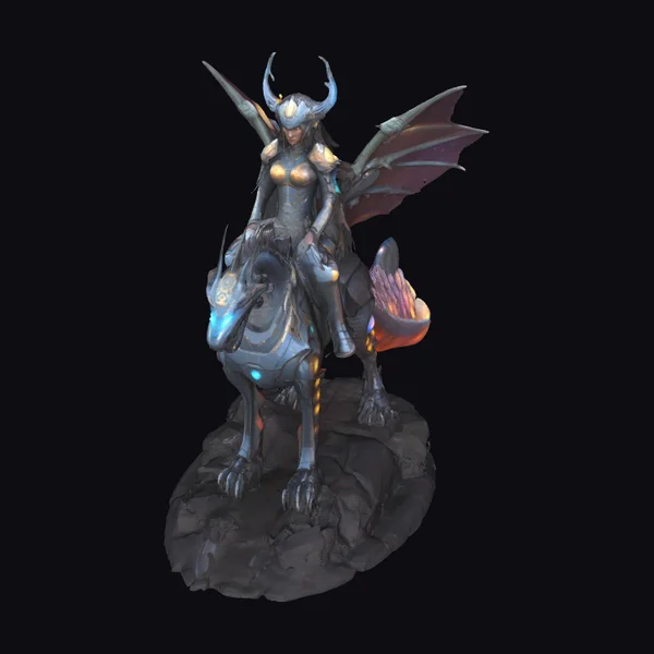 Cosmic Valkyrie Dragon Rider