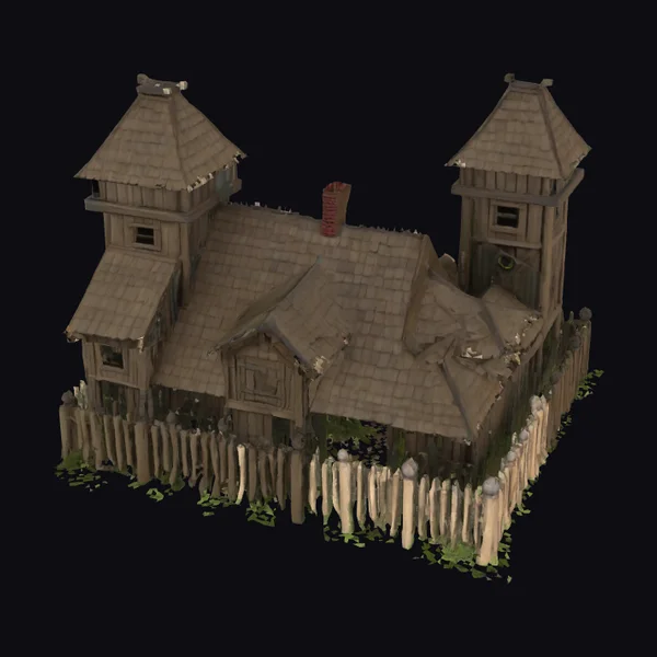 Wooden Medieval Fortress House