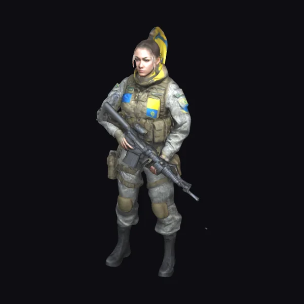 Ukrainian Female Soldier