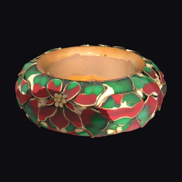 Poinsettia Bloom Bangle