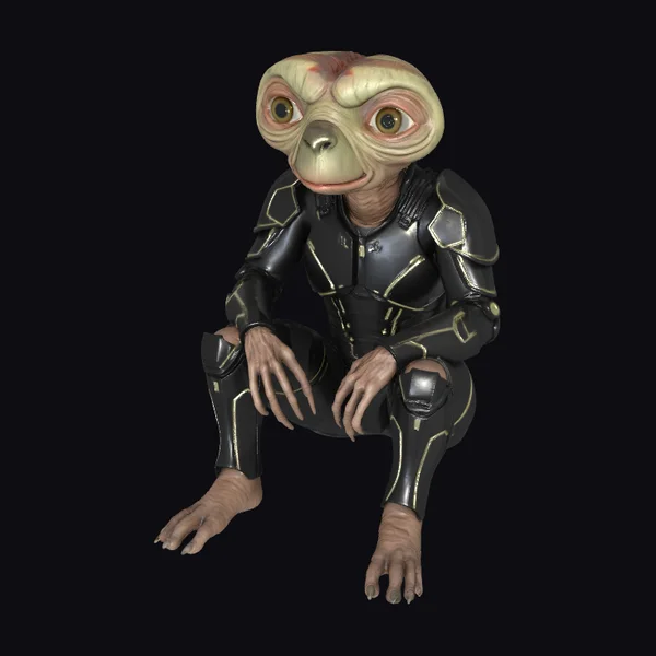 Alien in Black Suit