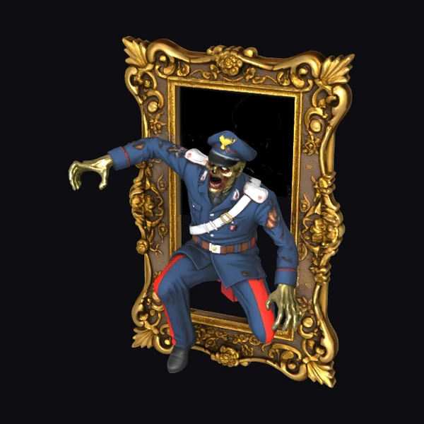 Zombie Police Officer Frame