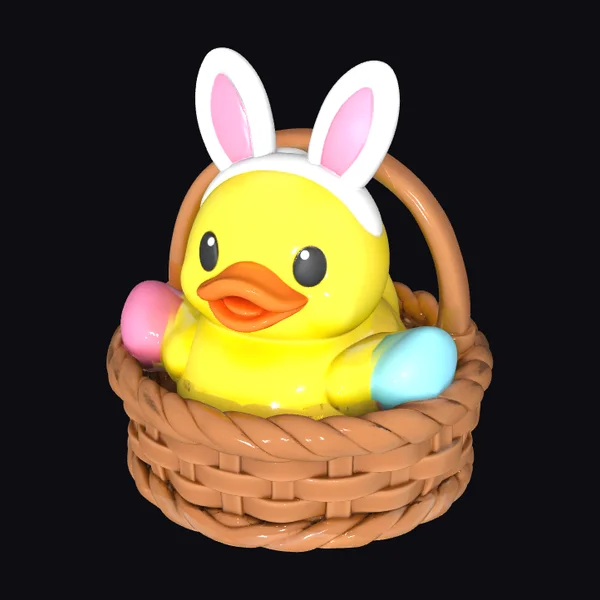 Easter Basket Duck