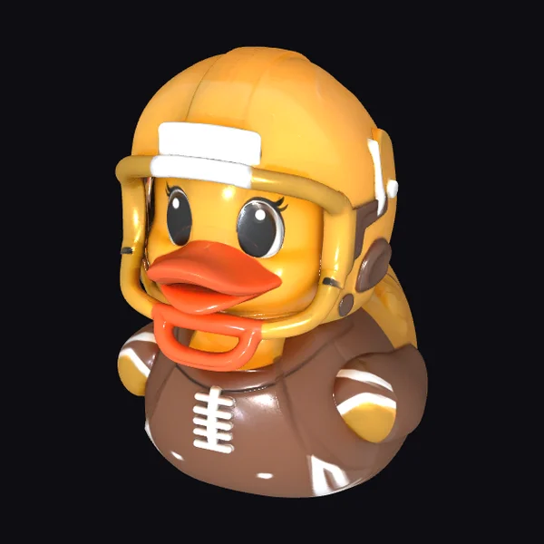 Rubber Duck Football Helmet