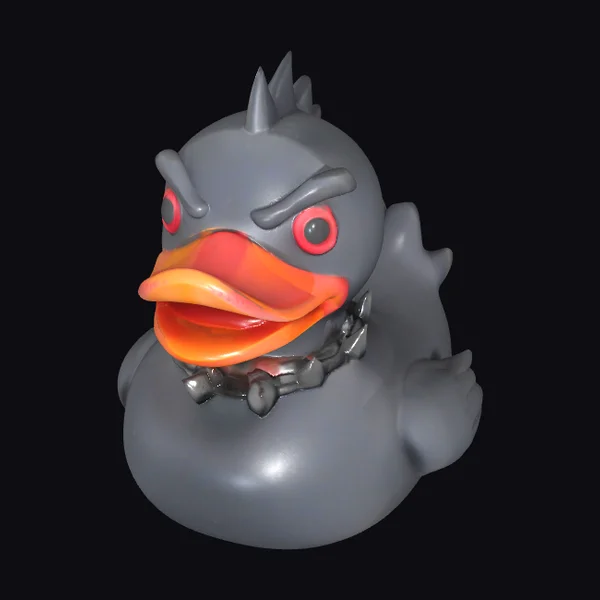 Dark Gray Rubber Duck