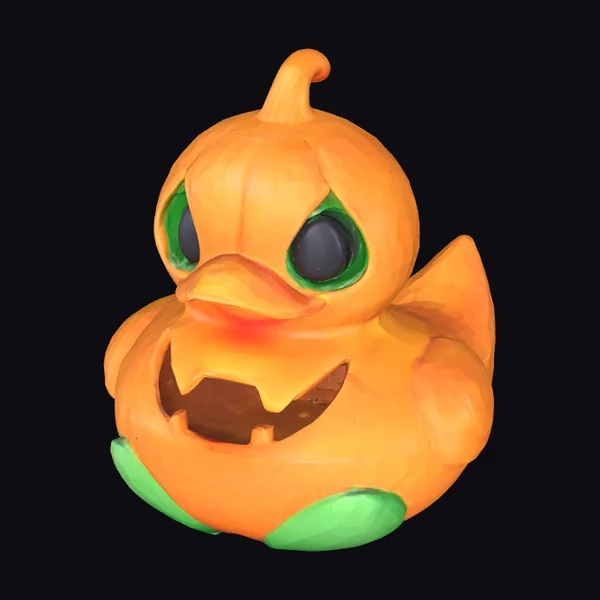Jack-o-lantern Rubber Duck