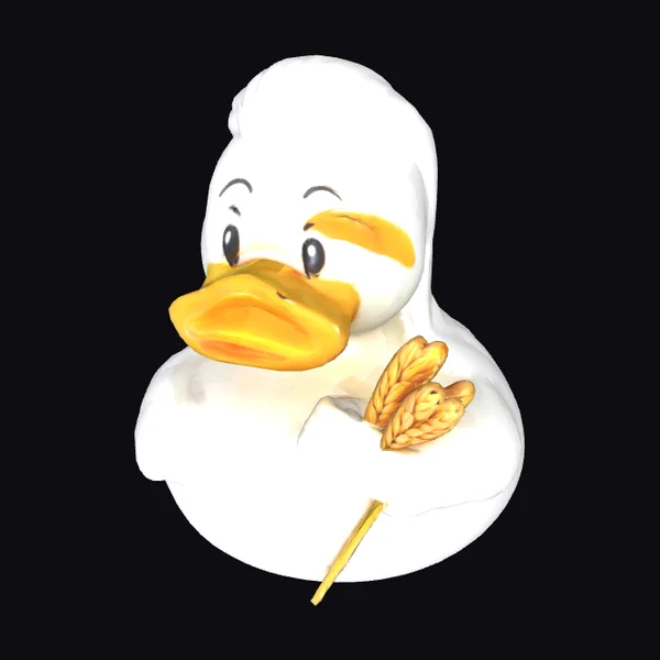 Rubber Duck with Wheat