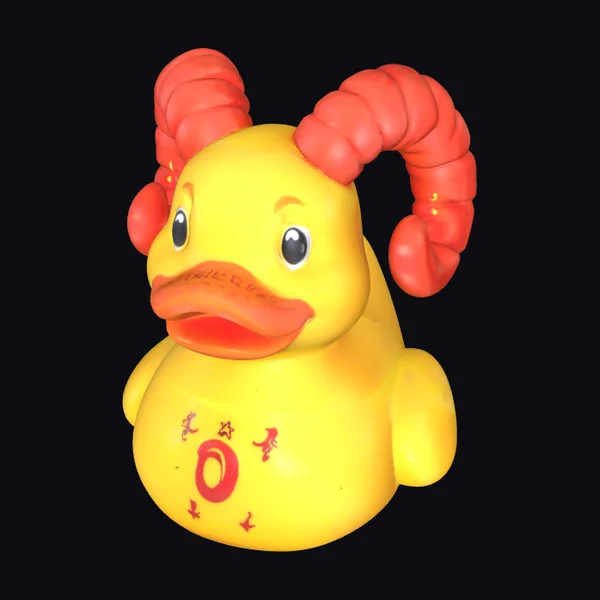 Rubber Duck Aries Sign