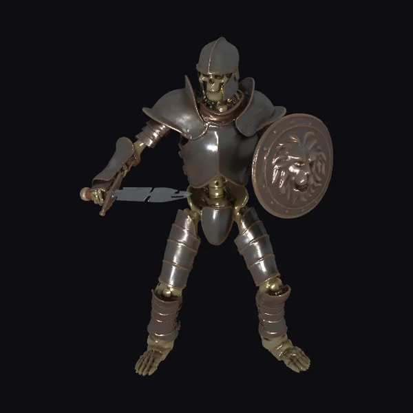 Skeleton Warrior in Armor