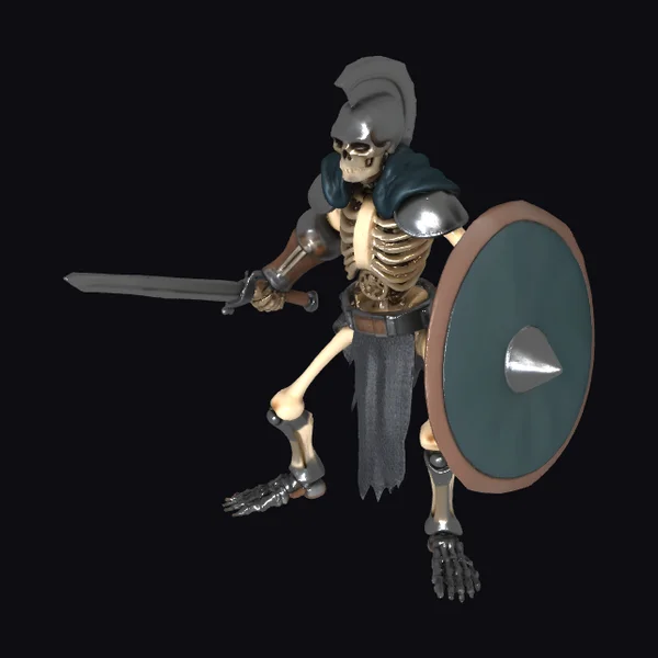 Skeleton Warrior in Armor