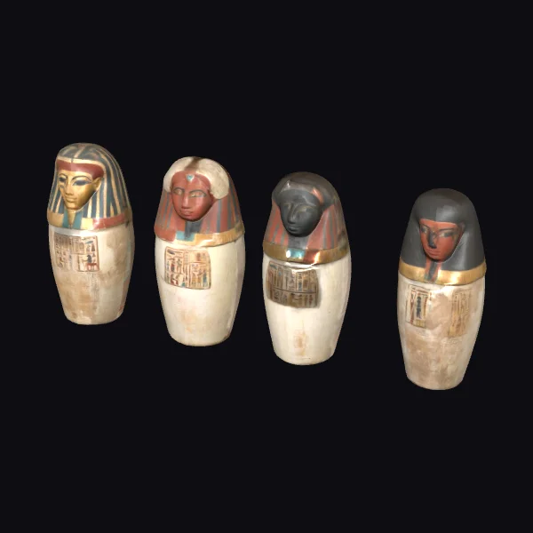 Ancient Egyptian Canopic Jars