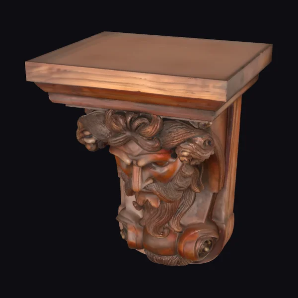 Ornate Wooden Shelf Bracket
