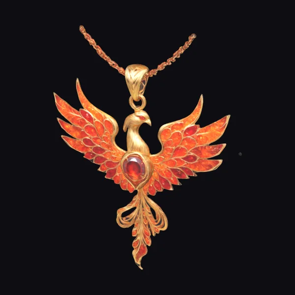 Golden Phoenix Pendant