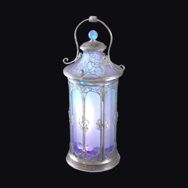 Moonlit Glass Lantern