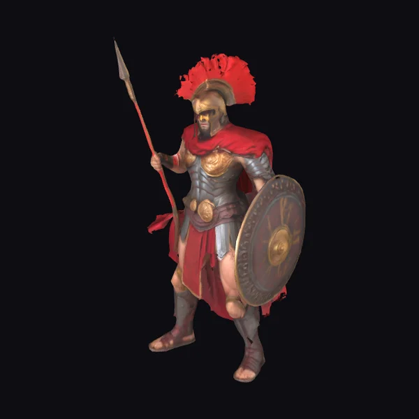 Warrior in Red Armor