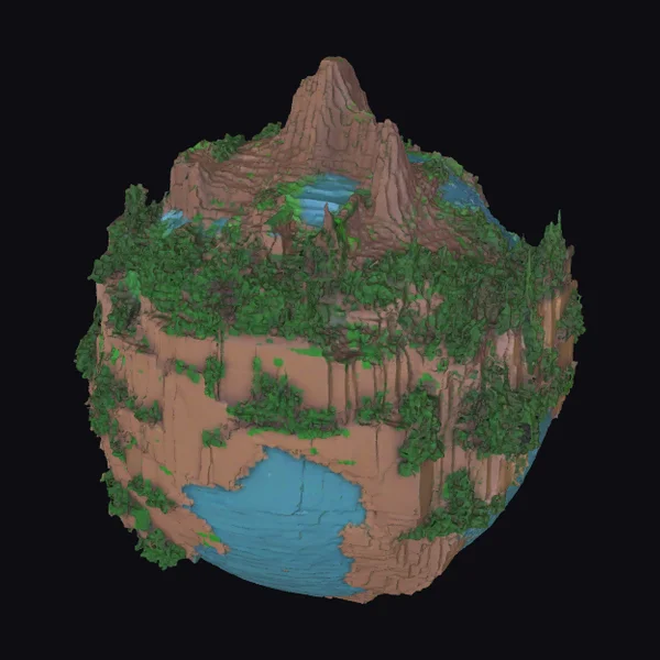 Voxel Rocky Planet