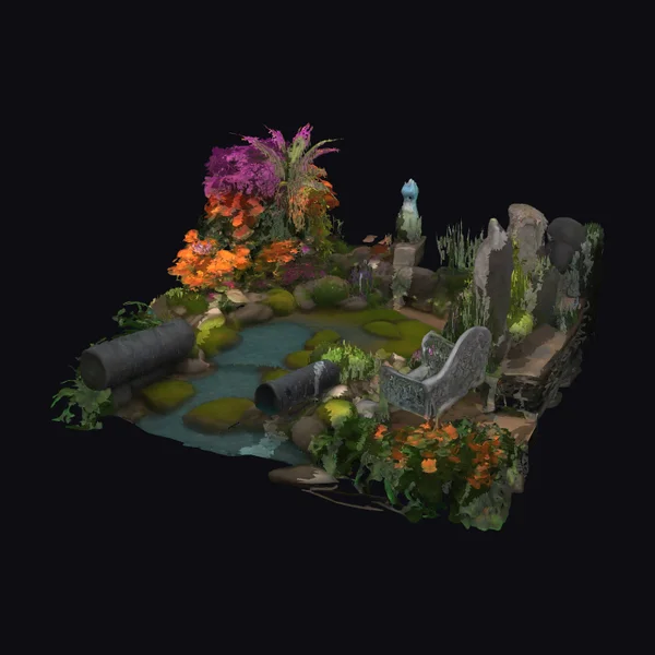 Fantasy Spring Oasis Garden
