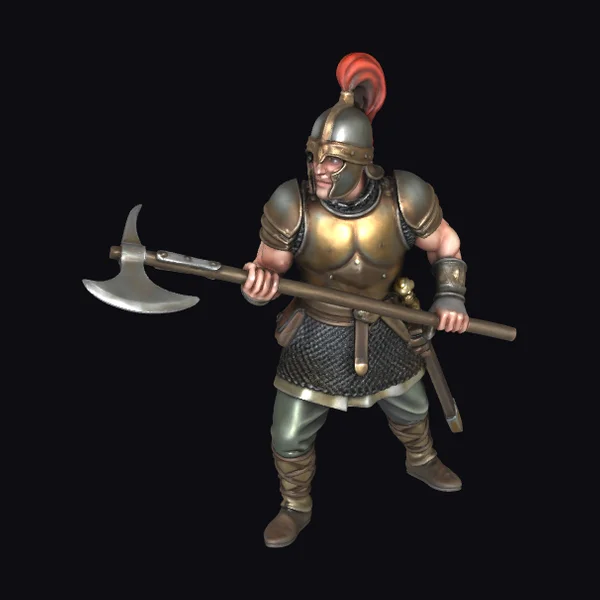 Ancient Warrior with Battle Axe