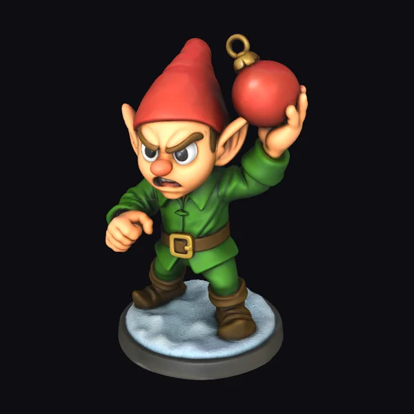 Angry Elf Ornament