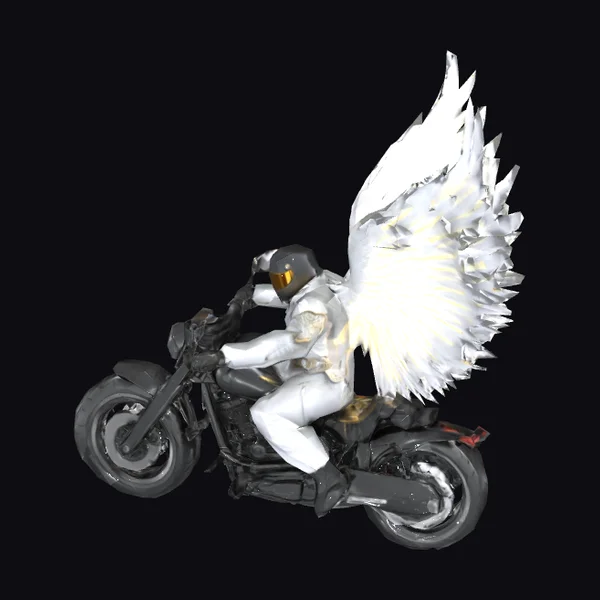 Angel on Motorcycle