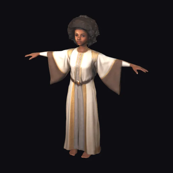 Young Female Cleric Standing