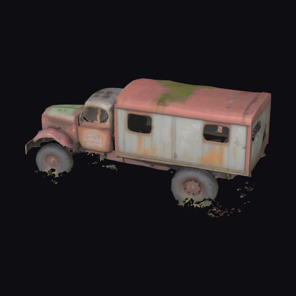 Abandoned Six Wheels Truck