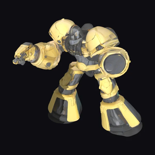 Yellow Robot Warrior