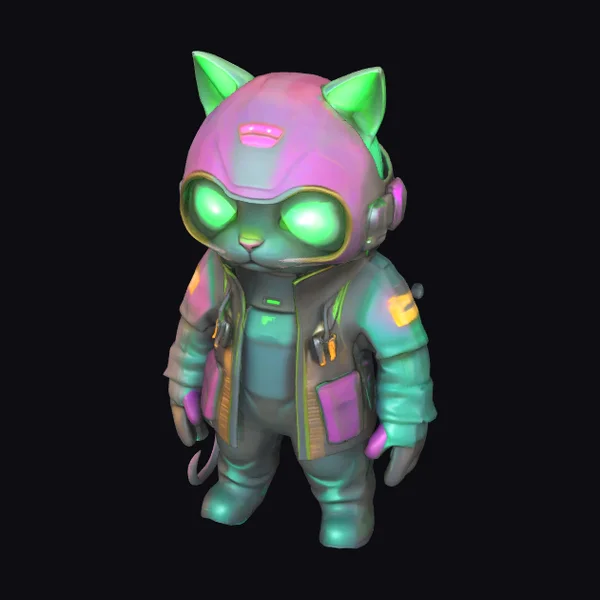 Astronaut Feline Voyager
