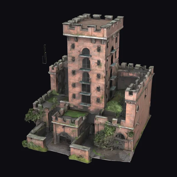 Weathered Brick Apartment Block