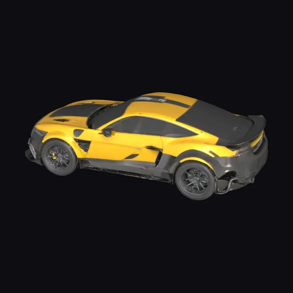 Yellow Racing Car
