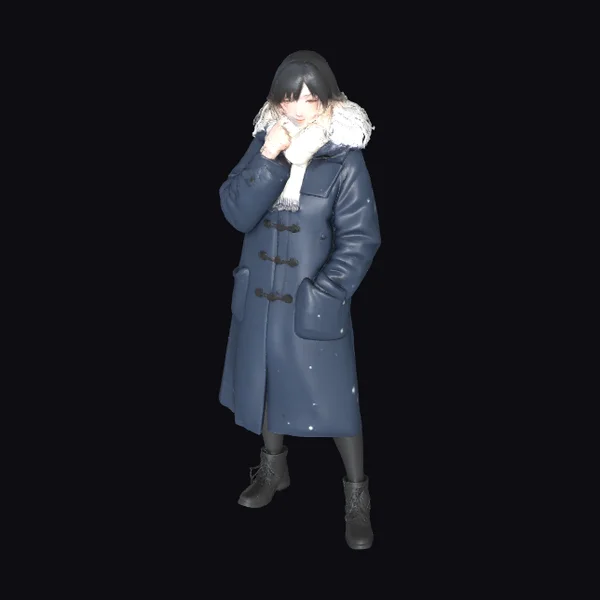 Woman in Winter Coat