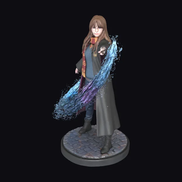 Young Female Wizard Casting