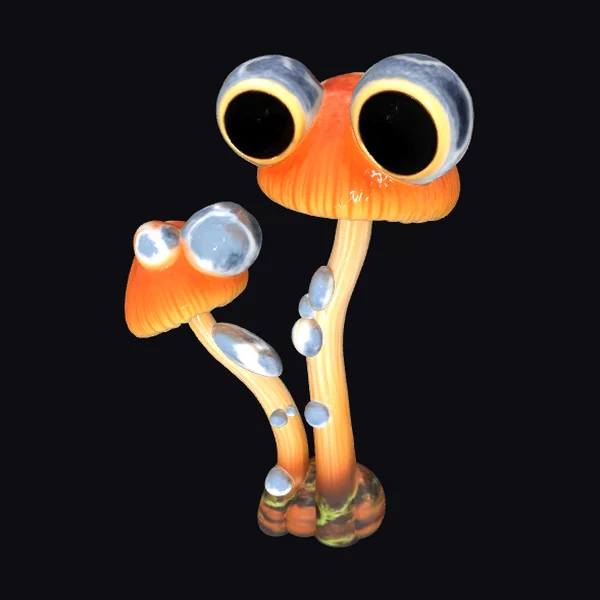 Glowing Mushroom Eyes