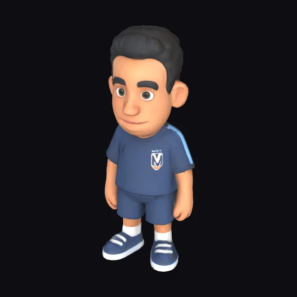 Soccer Kid Cartoon Character