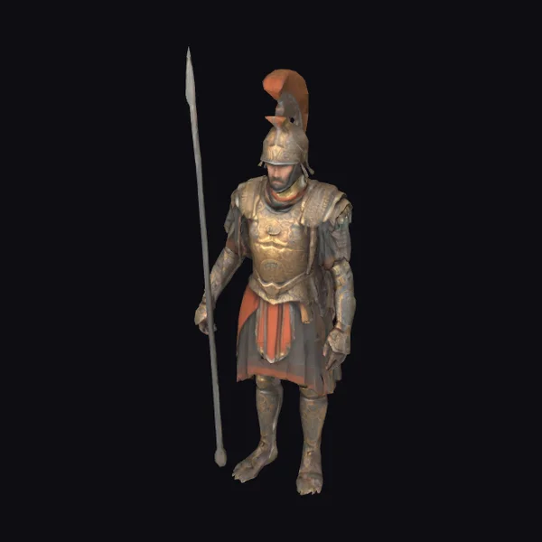 Ancient Warrior with Spear