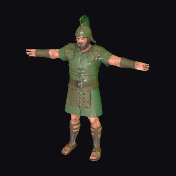 Ancient Roman Warrior Standing