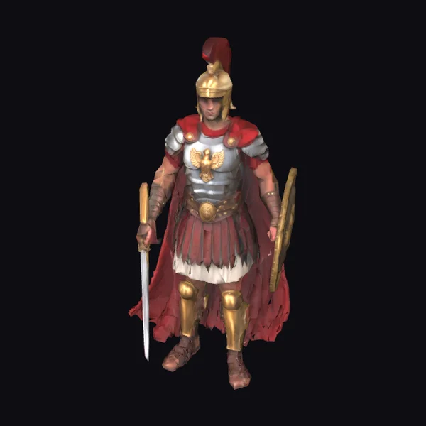 Ancient Roman Warrior Standing
