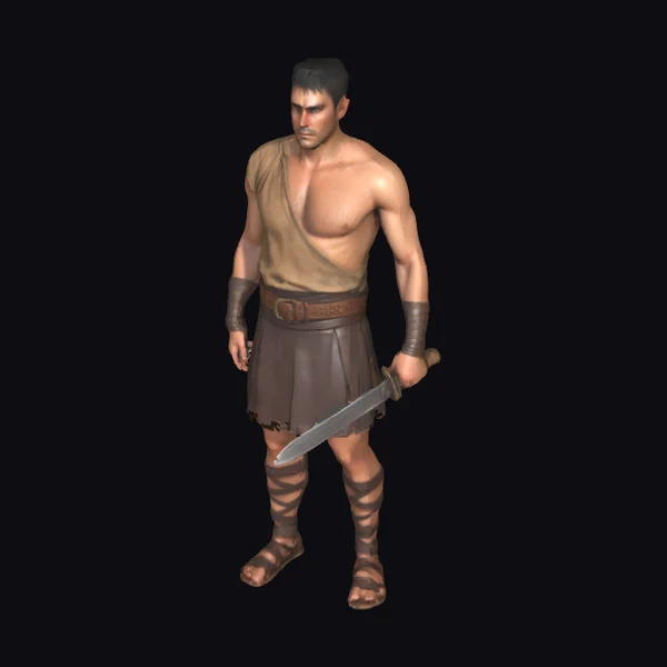 Ancient Warrior Poised