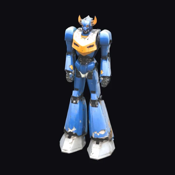 Battle Worn Mecha Robot