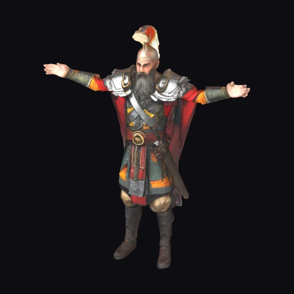 Ancient Roman Warrior Standing