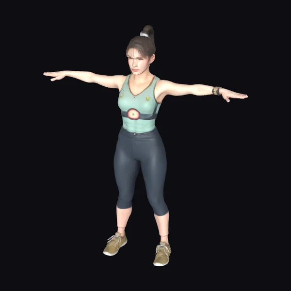 Young Woman in Sports Wear