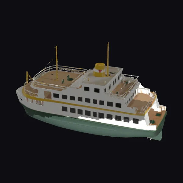 Classic Ferry Boat Model