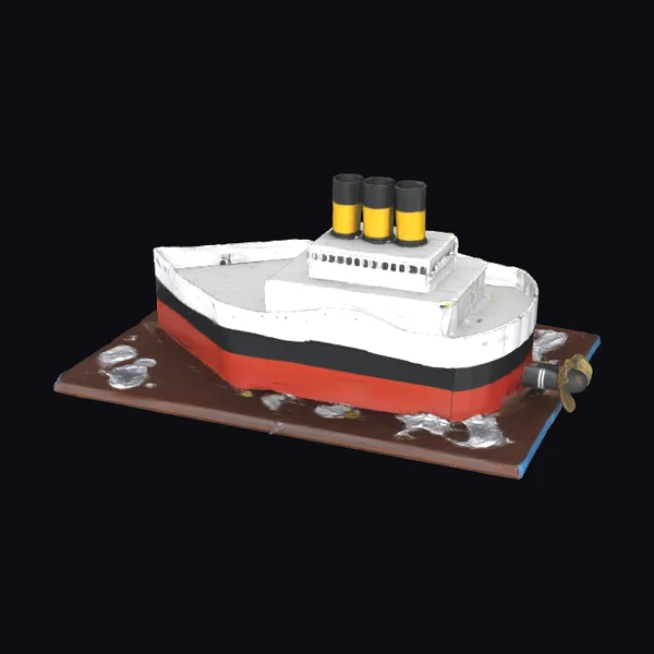 Cardboard Ship Model