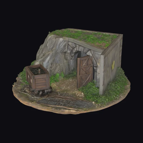 Abandoned Mine Entrance Diorama