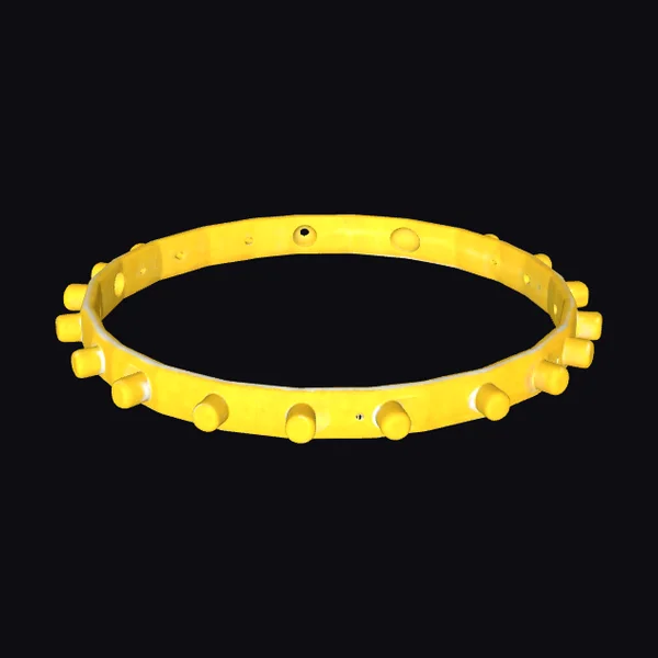 Yellow Tambourine Instrument