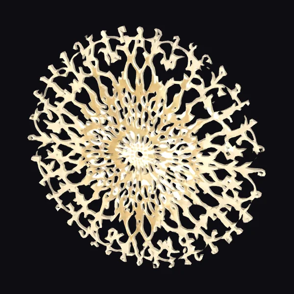 Golden Mandala Design