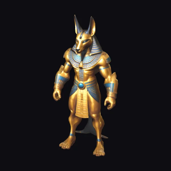Golden Anubis Statue