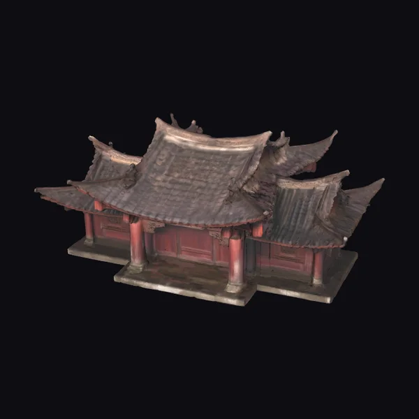 Ancient Asian Pagoda Structure