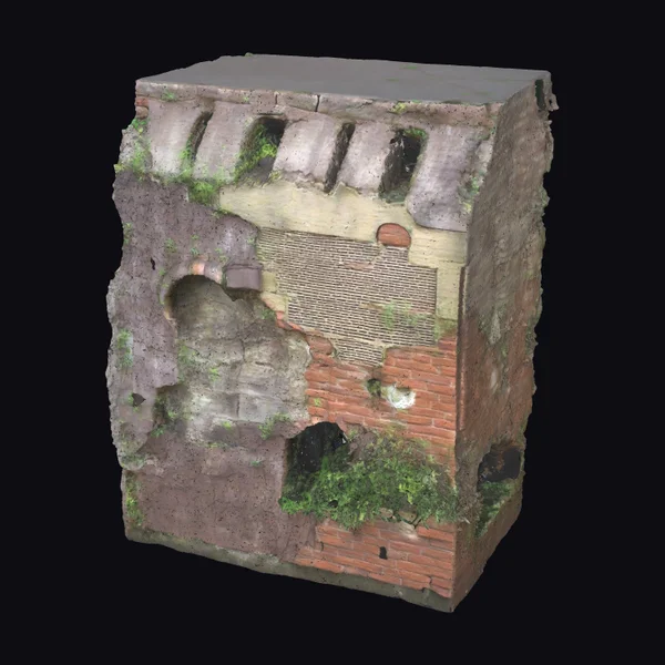Ancient Brick Ruins Corner
